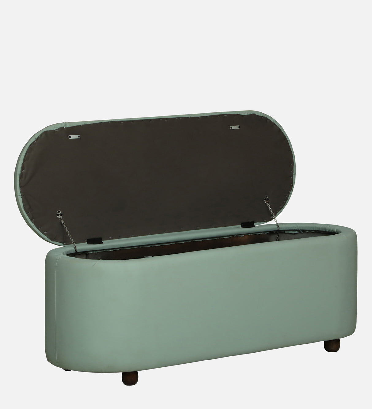 ROMAN Upholstered Ottoman Bench With Storage - 12 Months Warranty(Oasis)