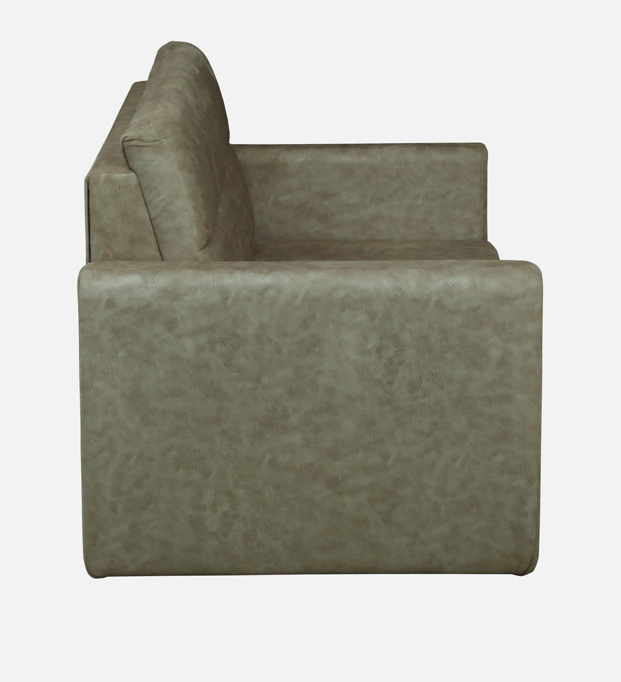 Roman Three Seater Upholstered Sofa Velvet - 12 Months Warranty - Beige Suede
