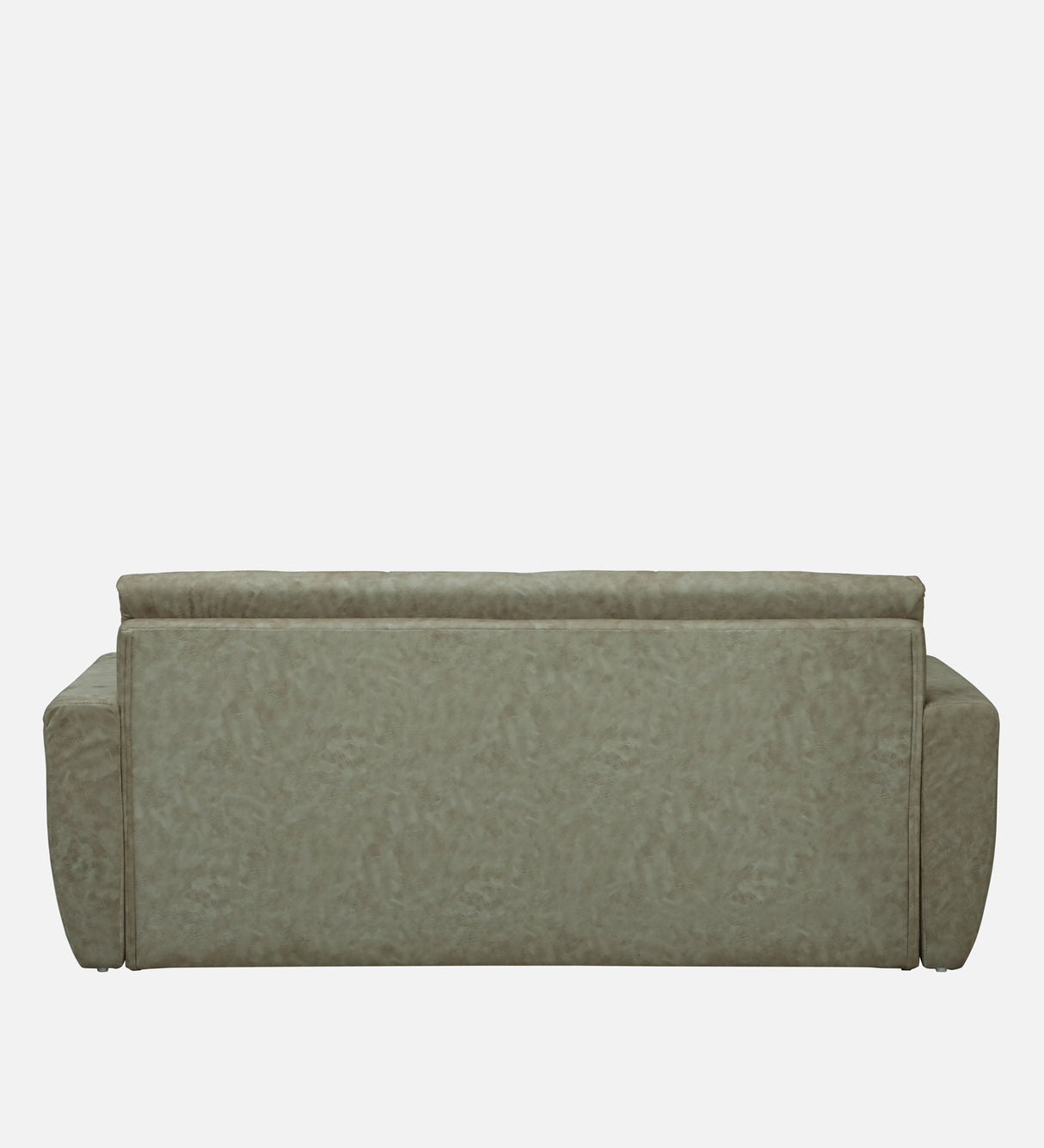Roman Three Seater Upholstered Sofa Velvet - 12 Months Warranty - Beige Suede