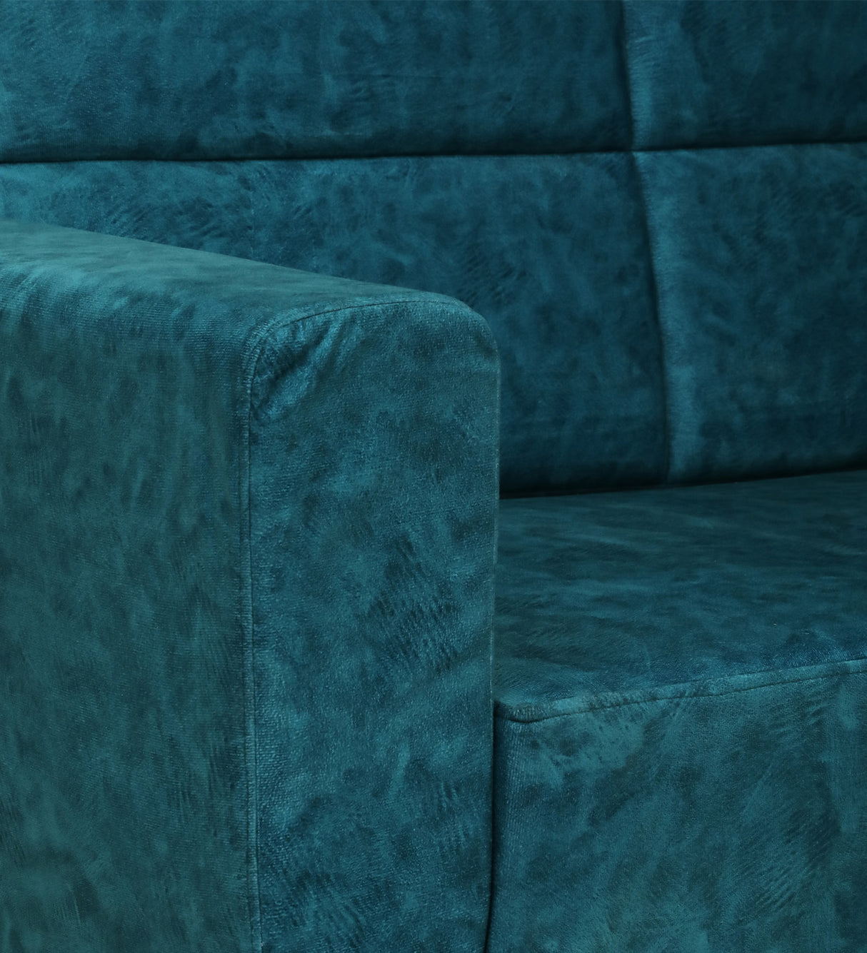 Roman Three Seater Upholstered Sofa Velvet - 12 Months Warranty - Ocean Suede