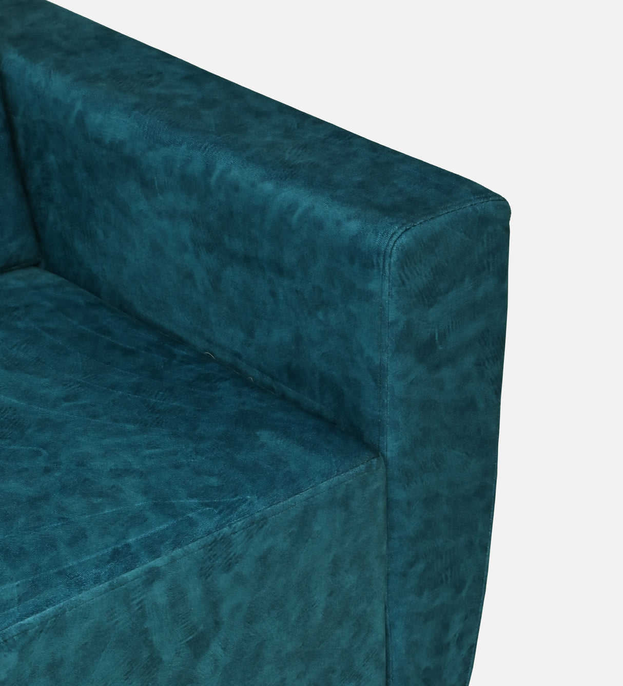 Roman Three Seater Upholstered Sofa Velvet - 12 Months Warranty - Ocean Suede