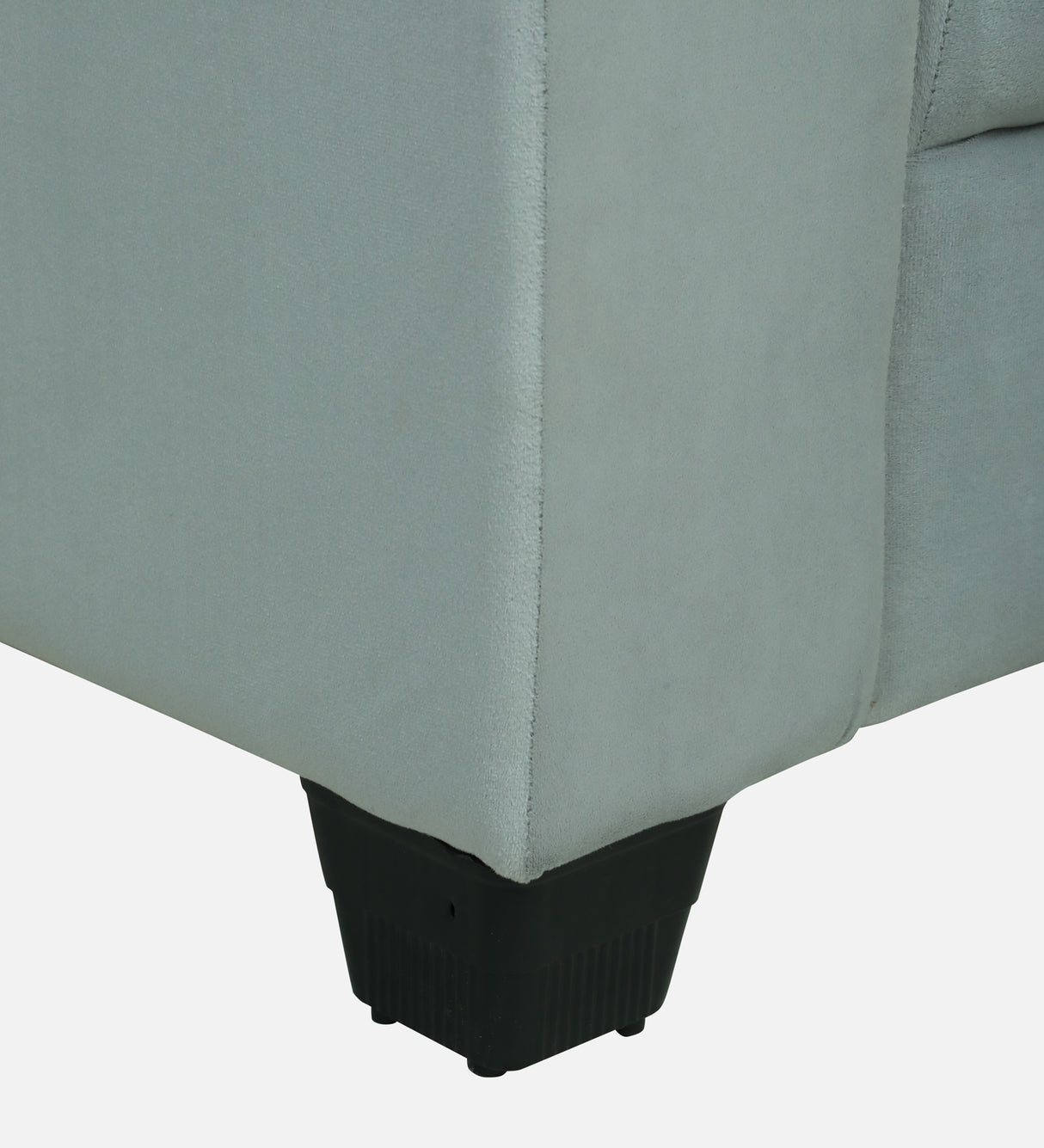 OOTY Three Seater Upholstered Sofa Velvet - 12 Months Warranty - GREY