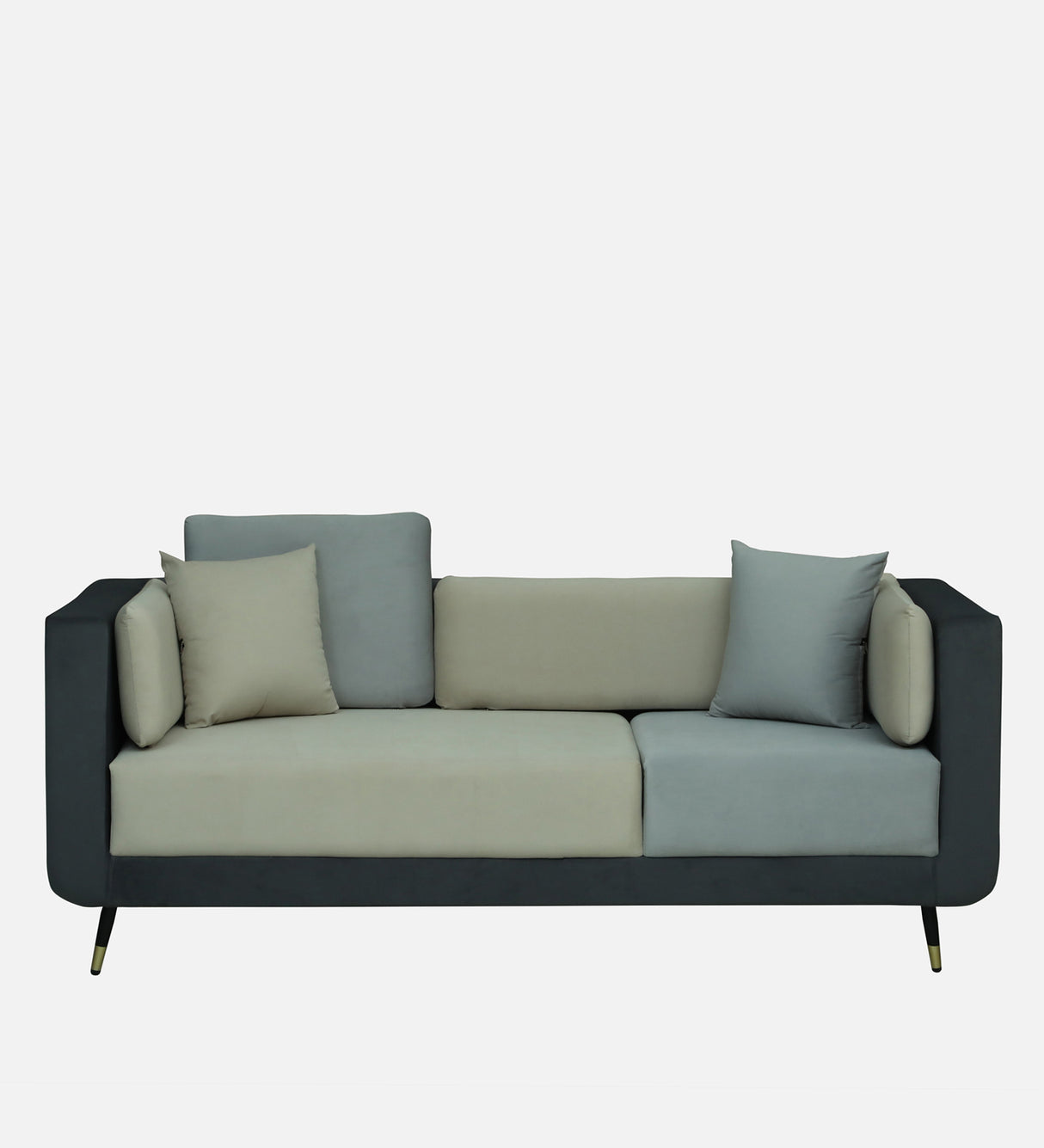 VEGAS Three Seater Upholstered Sofa Velvet - 12 Months Warranty