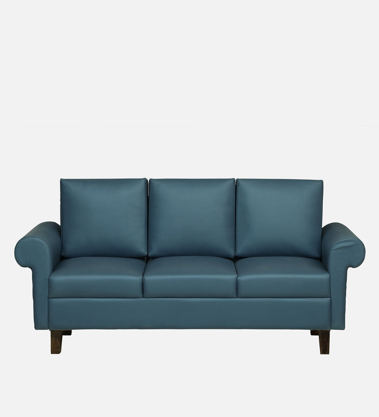 LUNA Three Seater Upholstered Sofa - 12 Months Warranty - Navy Blue