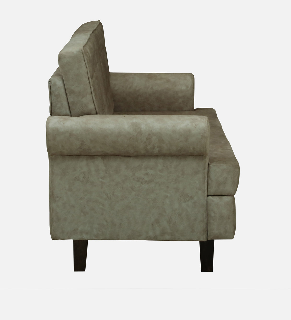 FABRIO Three Seater Upholstered Sofa Velvet - 12 Months Warranty - Beige Suede