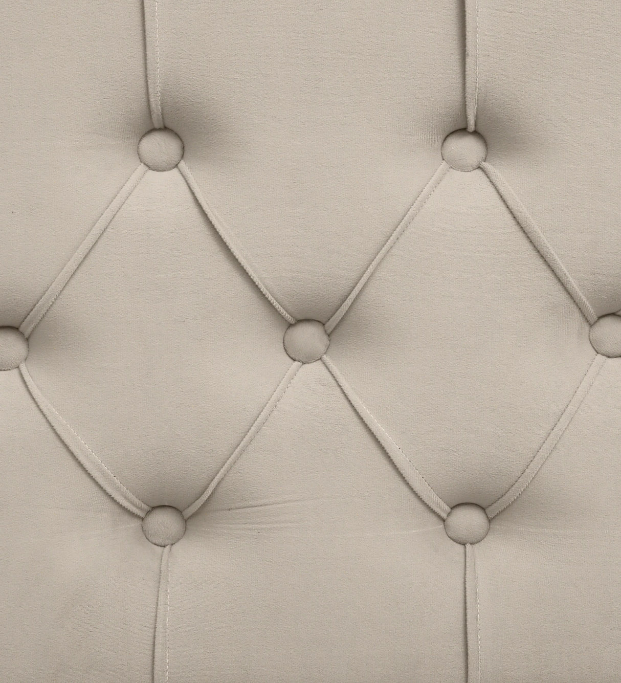 FABRIO Upholstered Ottoman Bench With Storage - 12 Months Warranty - Cream