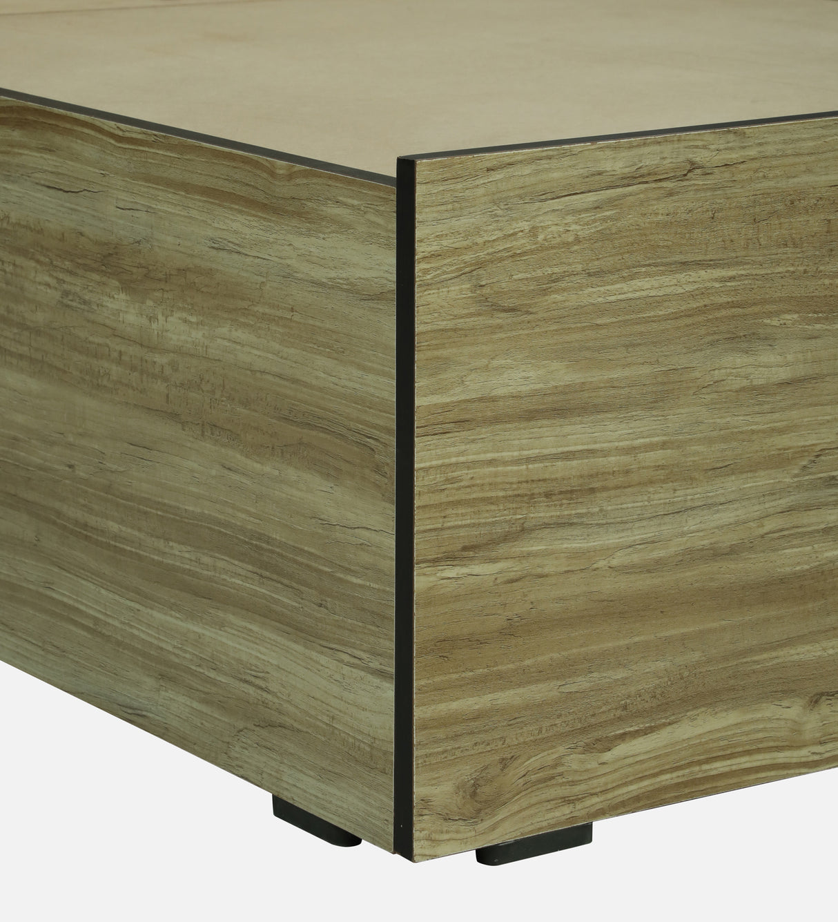 CARPER Engineered Wood Bed with Box Storage (STONE) - 12 Months Warranty