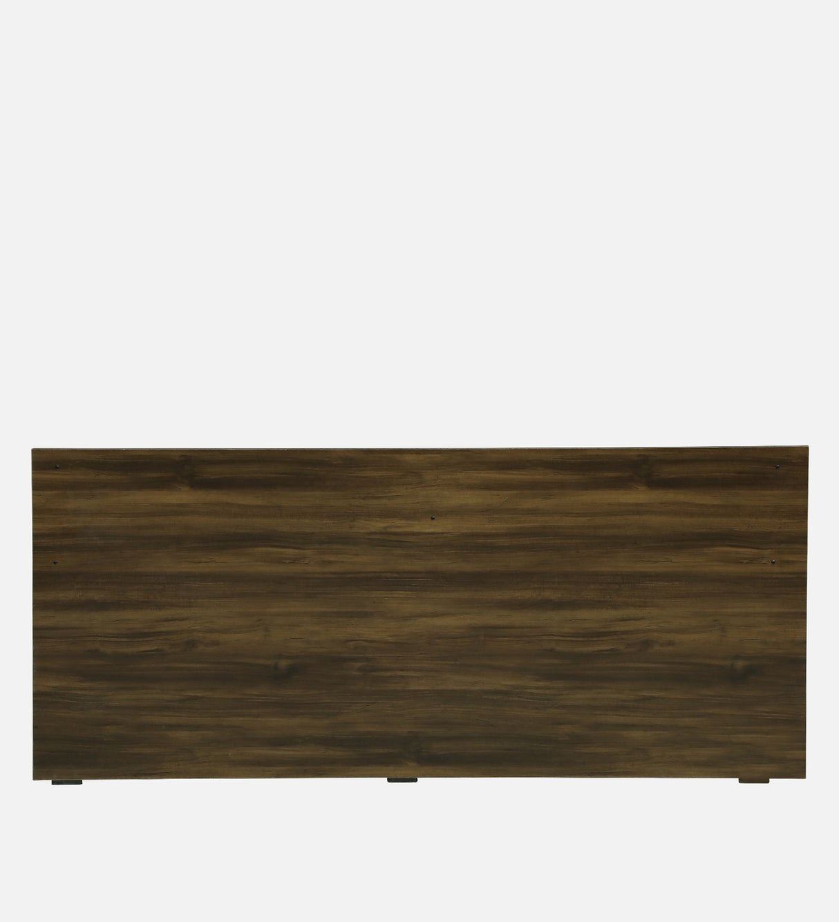 ALLEN Engineered Wood Bed Without Storage and Upholstered Headboard (Walnut) - 12 Months Warranty