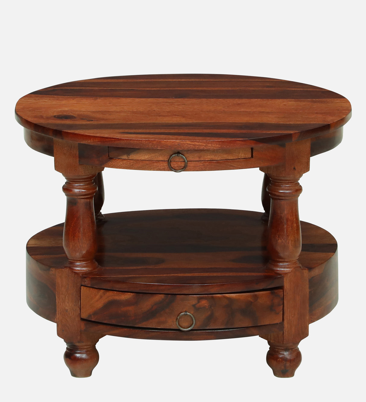 Jodhpur Solid Sheesham Wood End Table - 3 Years Warranty