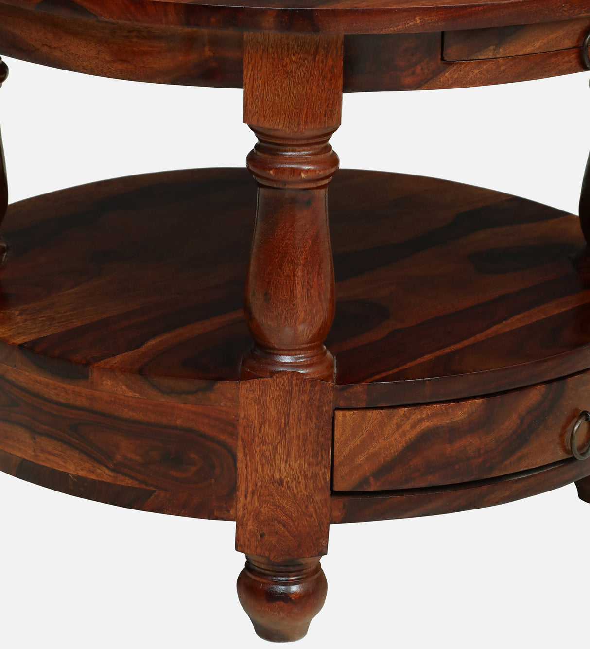 Jodhpur Solid Sheesham Wood End Table - 3 Years Warranty