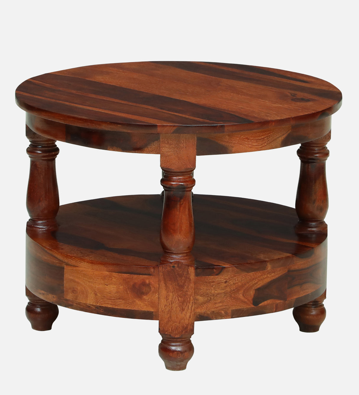 Jodhpur Solid Sheesham Wood End Table - 3 Years Warranty