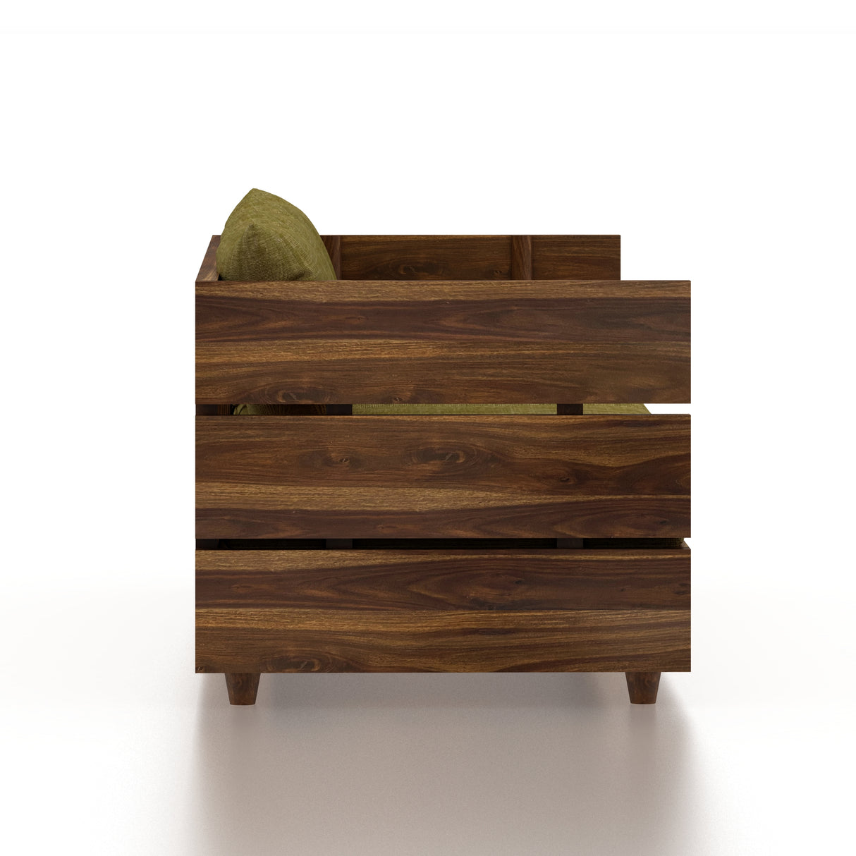 Cairo Solid Sheesham Wood 3 Seater Sofa - 3 Year Warranty (LUXE EDITION)