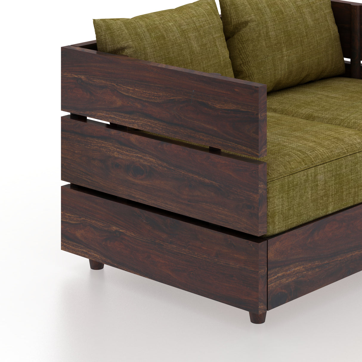 Cairo Solid Sheesham Wood 2 Seater Sofa - 3 Year Warranty (LUXE EDITION)