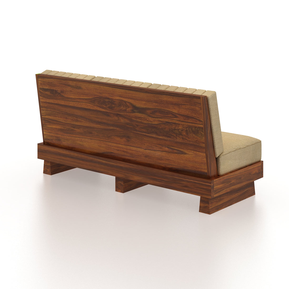 RONNY Solid Sheesham Wood 3 Seater Sofa - 3 Year Warranty (LUXE EDITION)