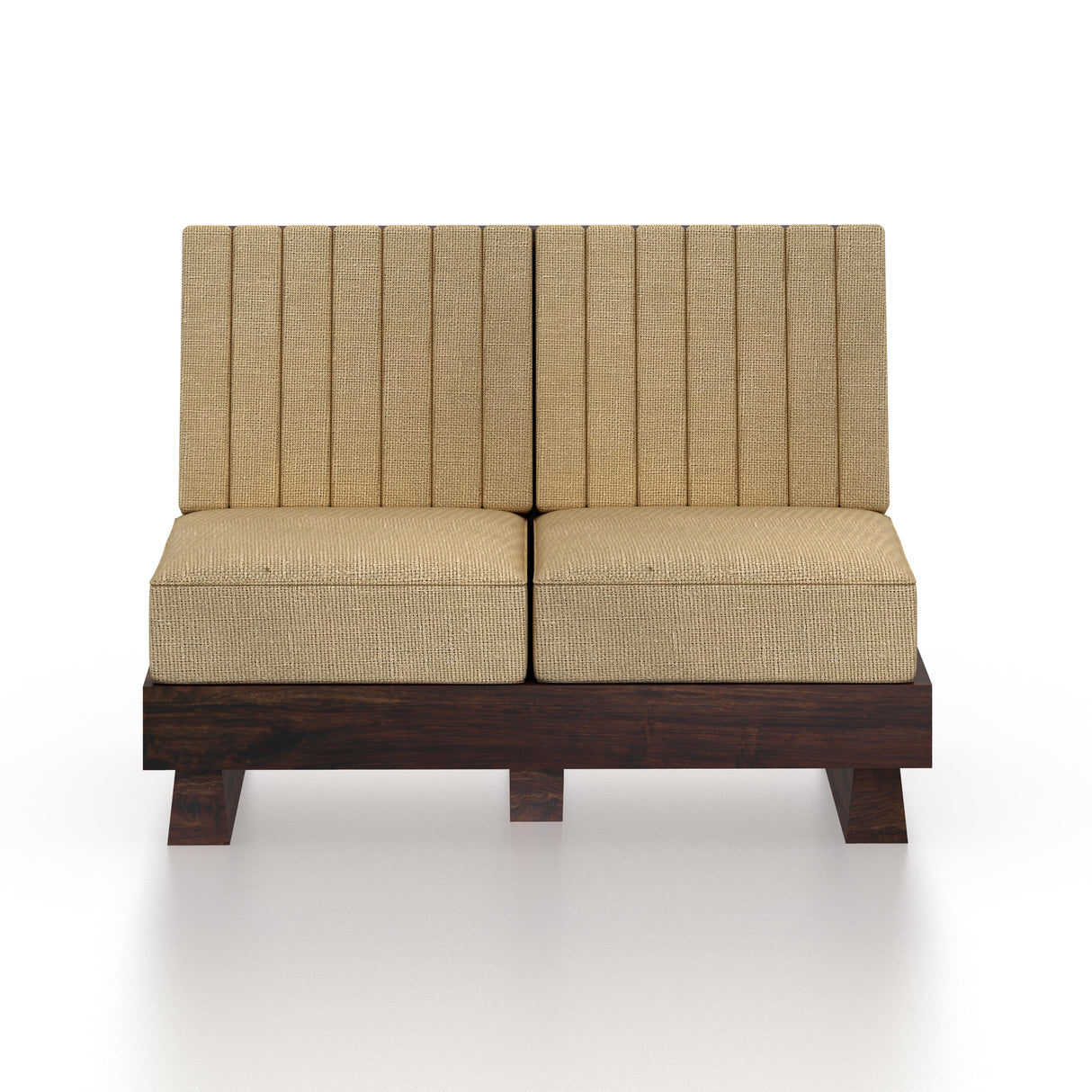 RONNY Solid Sheesham Wood 2 Seater Sofa - 3 Year Warranty (LUXE EDITION)