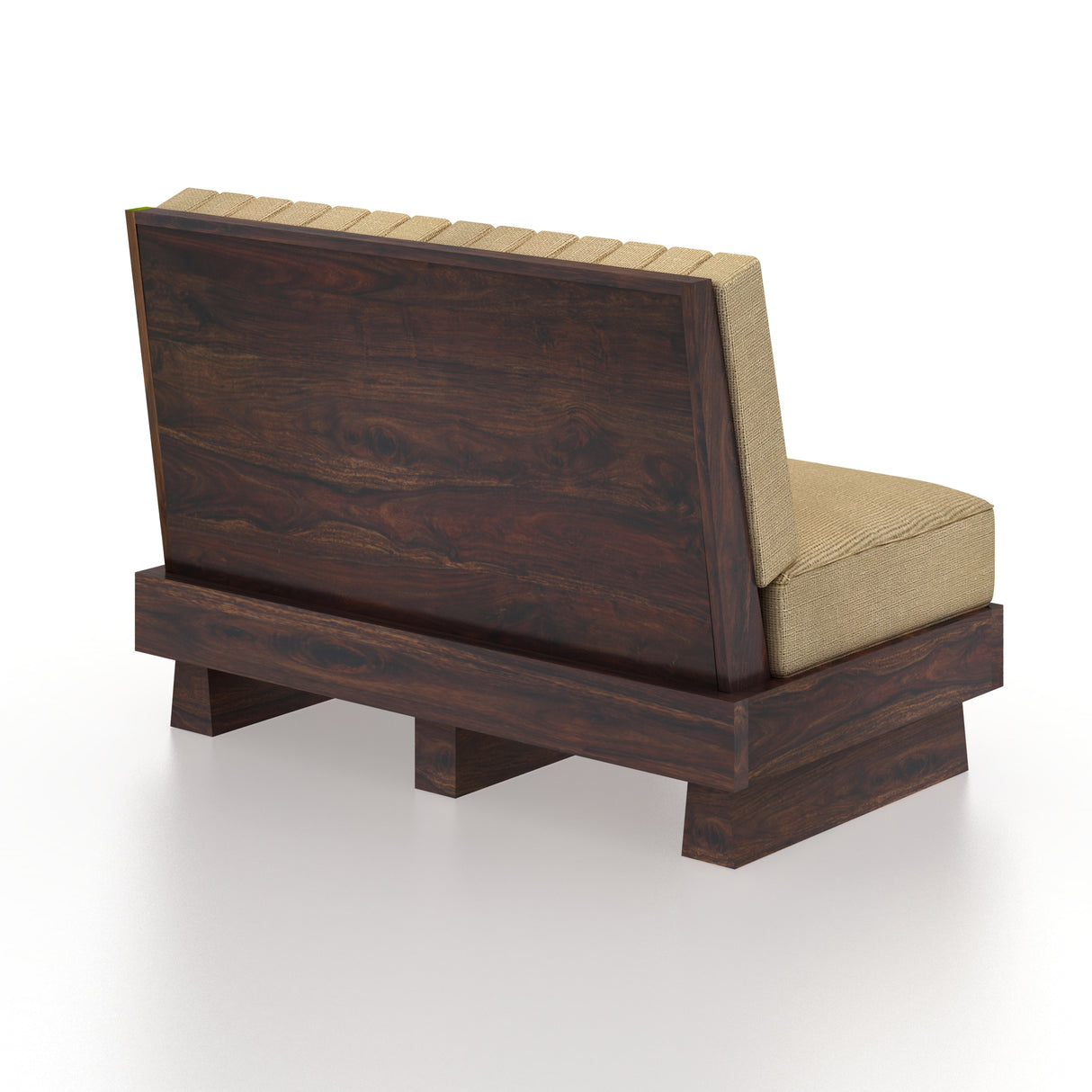 RONNY Solid Sheesham Wood 2 Seater Sofa - 3 Year Warranty (LUXE EDITION)