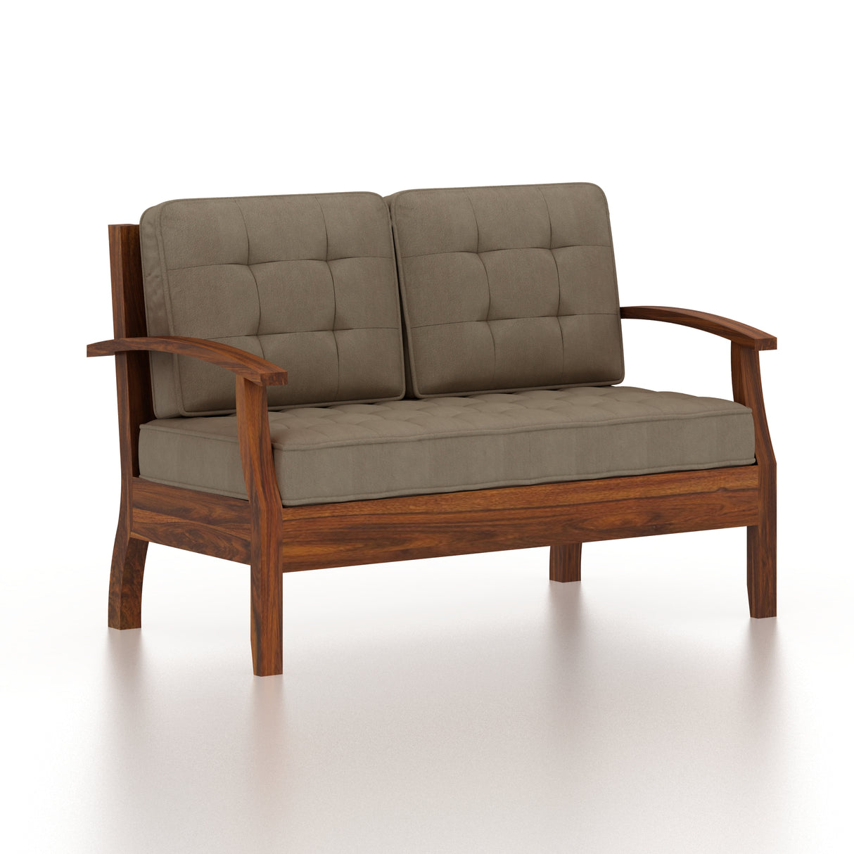 RAYON Solid Sheesham Wood 2 Seater Sofa - 3 Year Warranty (LUXE EDITION)