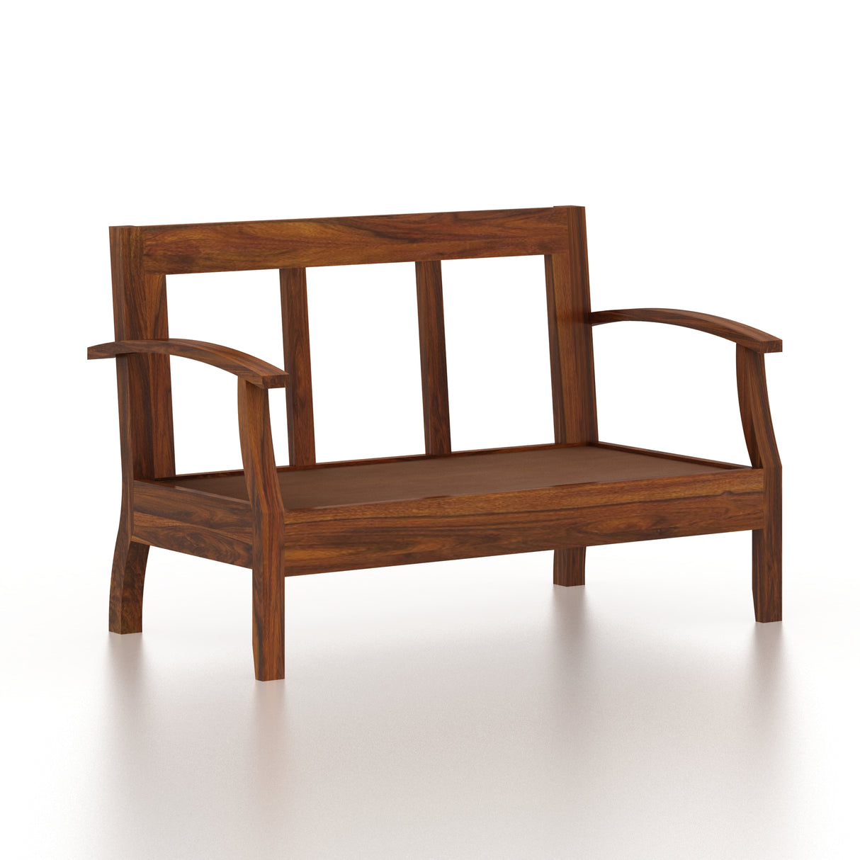 RAYON Solid Sheesham Wood 2 Seater Sofa - 3 Year Warranty (LUXE EDITION)