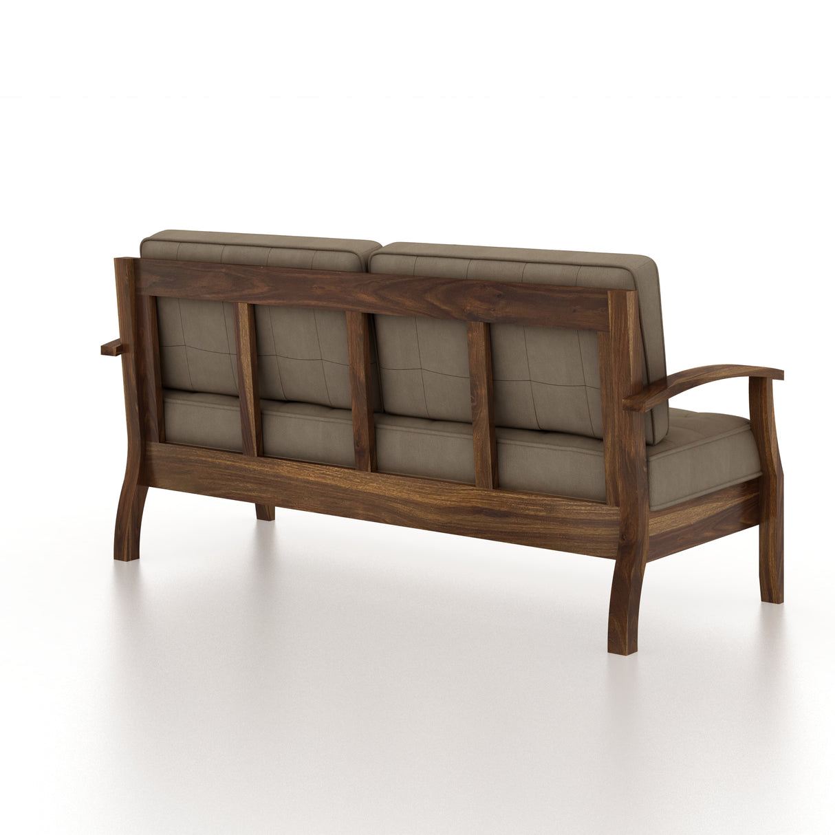 RAYON Solid Sheesham Wood 3 Seater Sofa - 3 Year Warranty (LUXE EDITION)