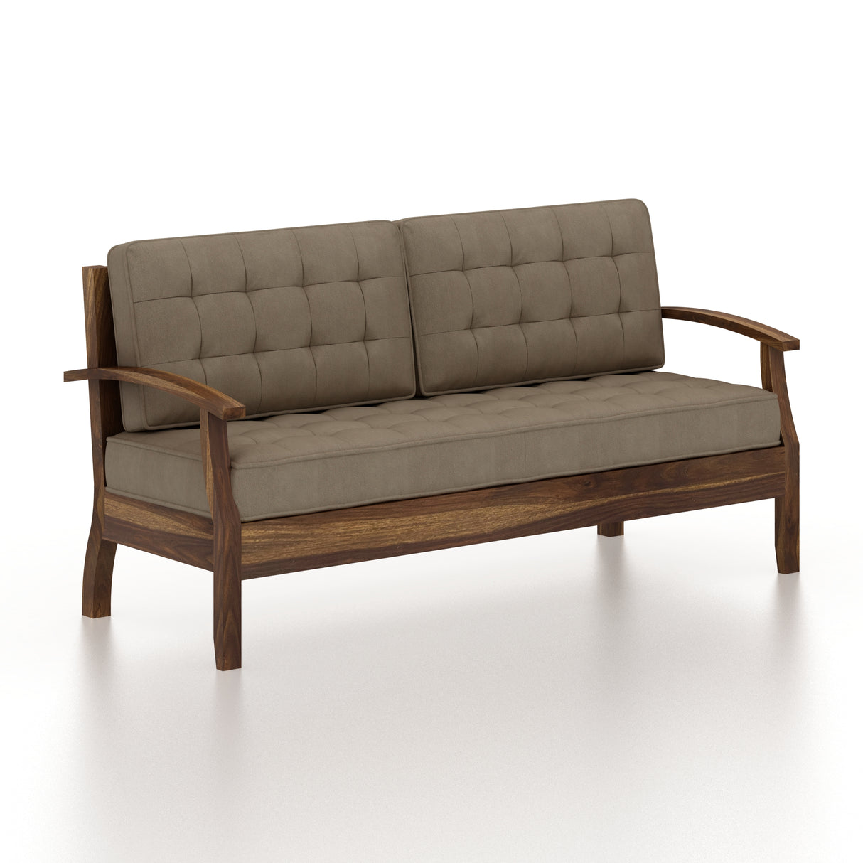 RAYON Solid Sheesham Wood 3 Seater Sofa - 3 Year Warranty (LUXE EDITION)