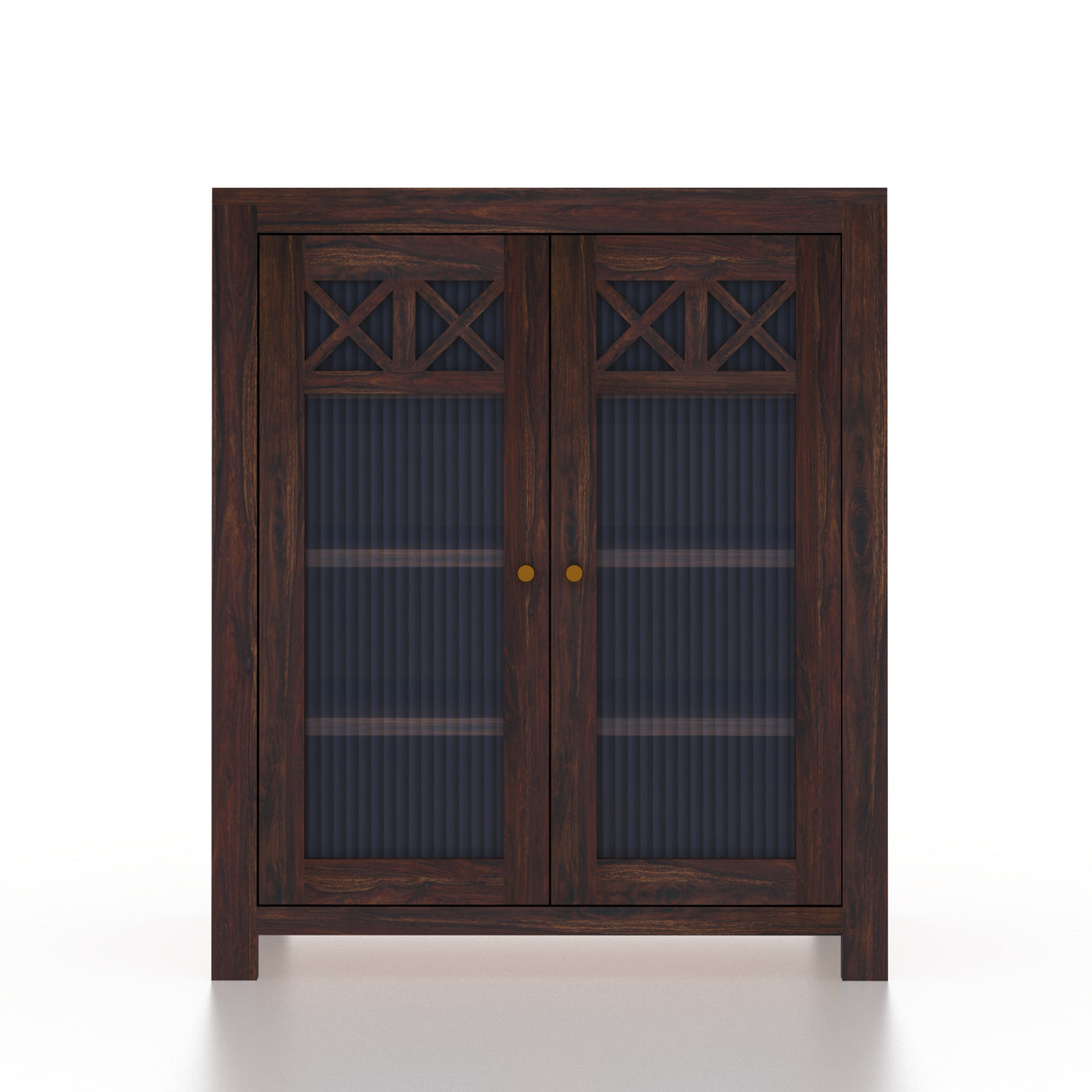 LYON Solid Sheesham Wood Shoe Rack Cabinet - 3 Years Warranty