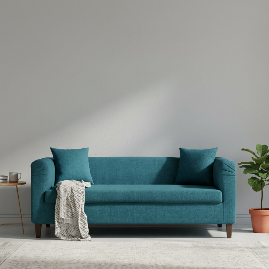 VENUS Three Seater Upholstered Sofa Velvet - 3 Years Warranty