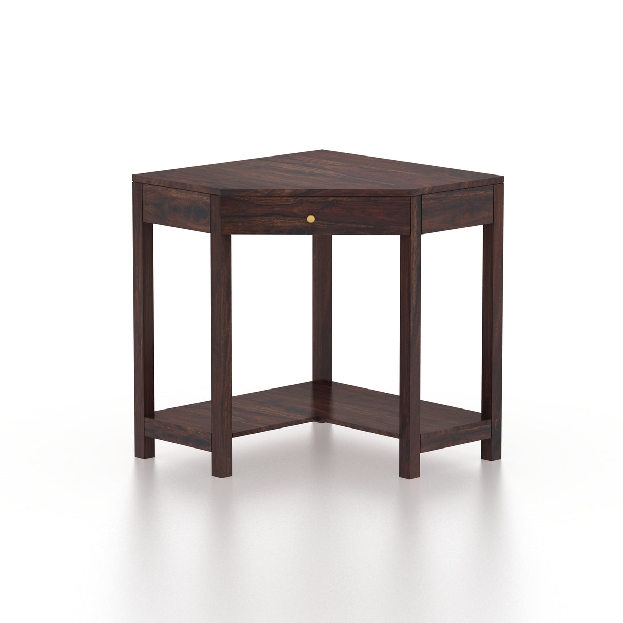 Swiss Solid Sheesham Wood Study Table With Storage - 3 Years Warranty