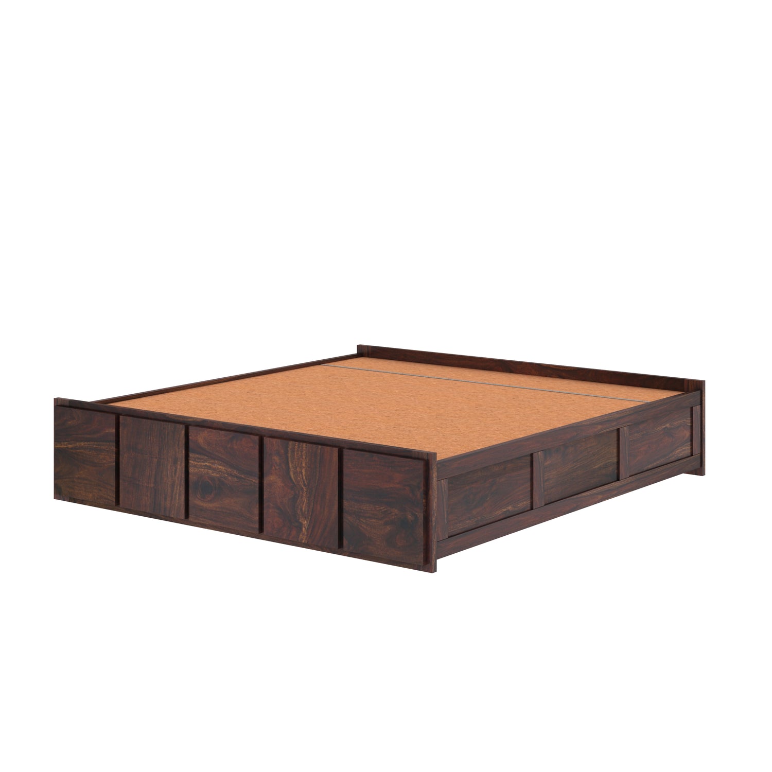 Scott Solid Sheesham Wood Bed With Hydraulic Storage Without Headboard - 3 years Warranty