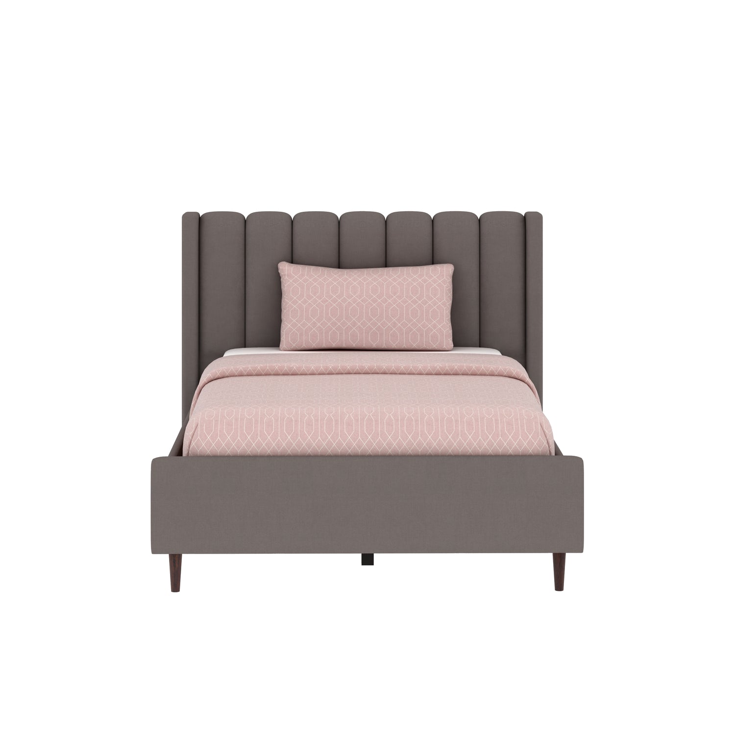 Emperor Single Size Upholstered Bed 4 Feet Without Storage-3 years Warranty(LUXE EDTION)