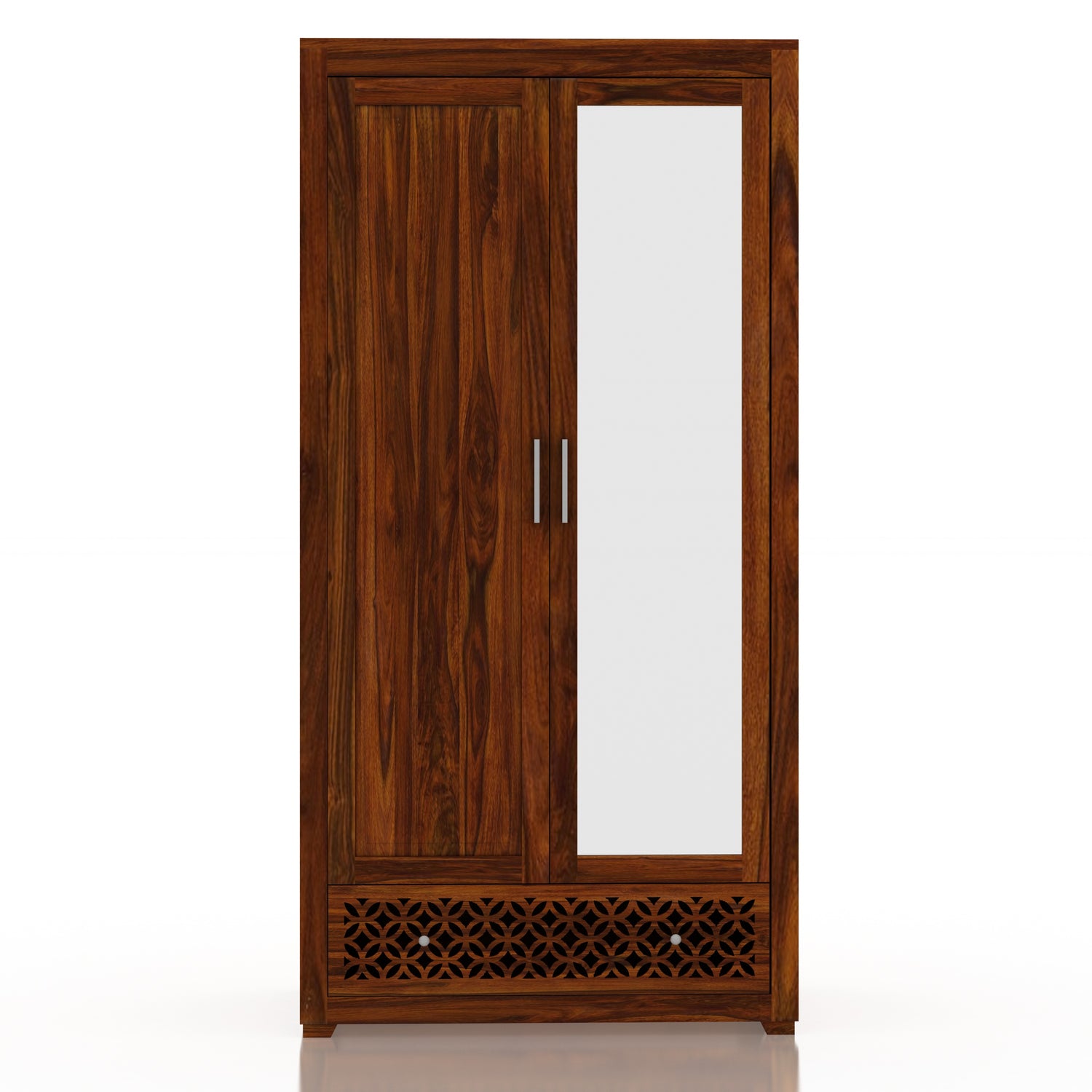 Jodhpur Solid Sheesham Wood with One Side Mirror - 3 Years Warranty