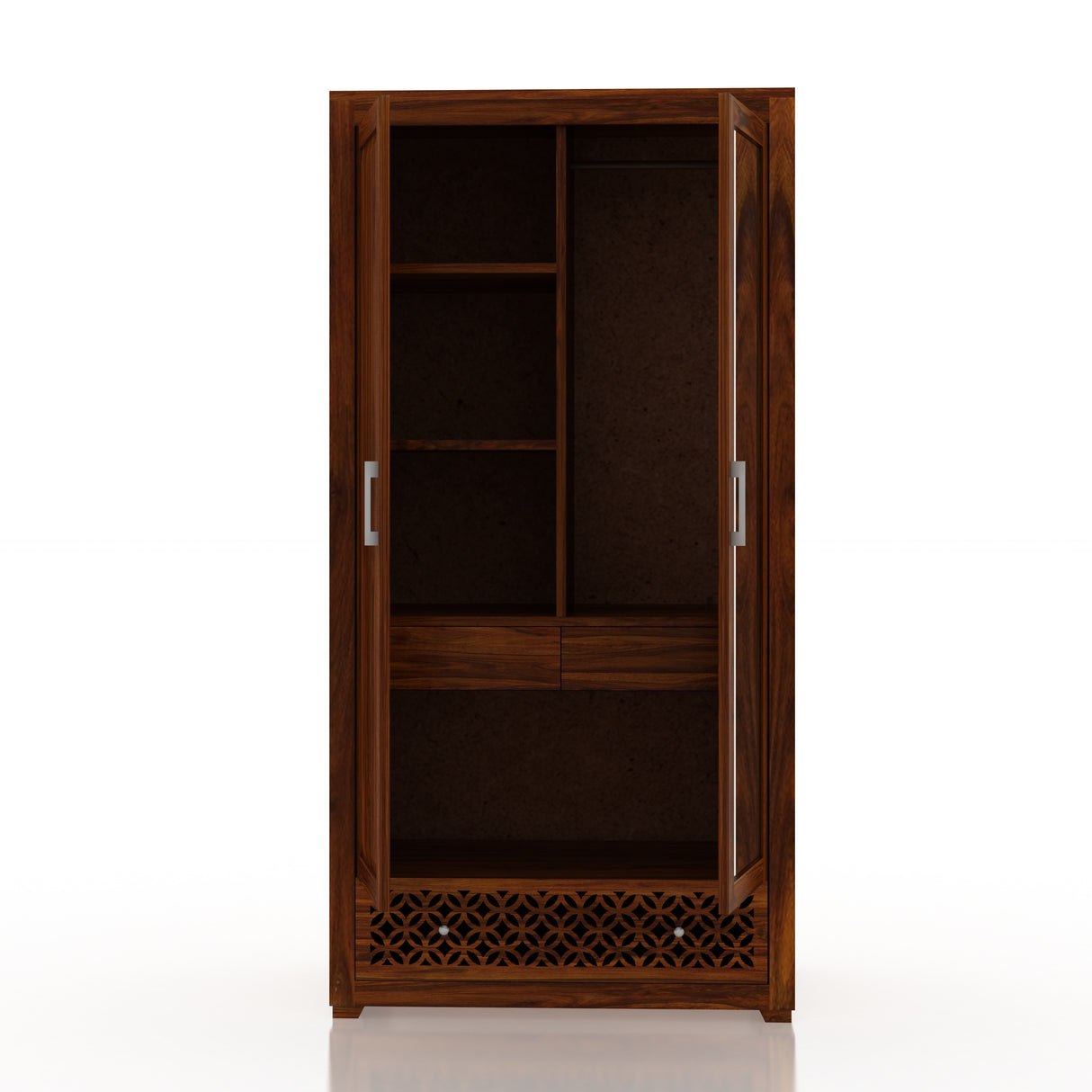 Jodhpur Solid Sheesham Wood with One Side Mirror - 3 Years Warranty