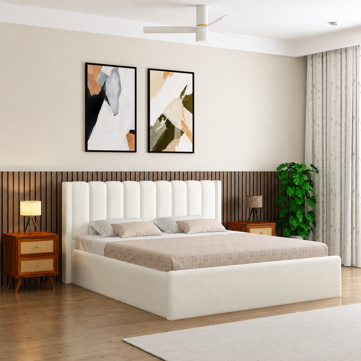 Emperor Upholstered Box Storage Bed-3 years Warranty(LUXE EDITION)
