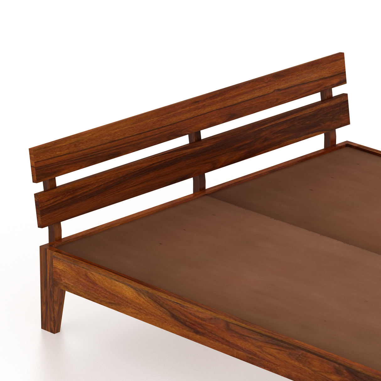 Spiky Solid Sheesham Wood Bed - 3 Years Warranty