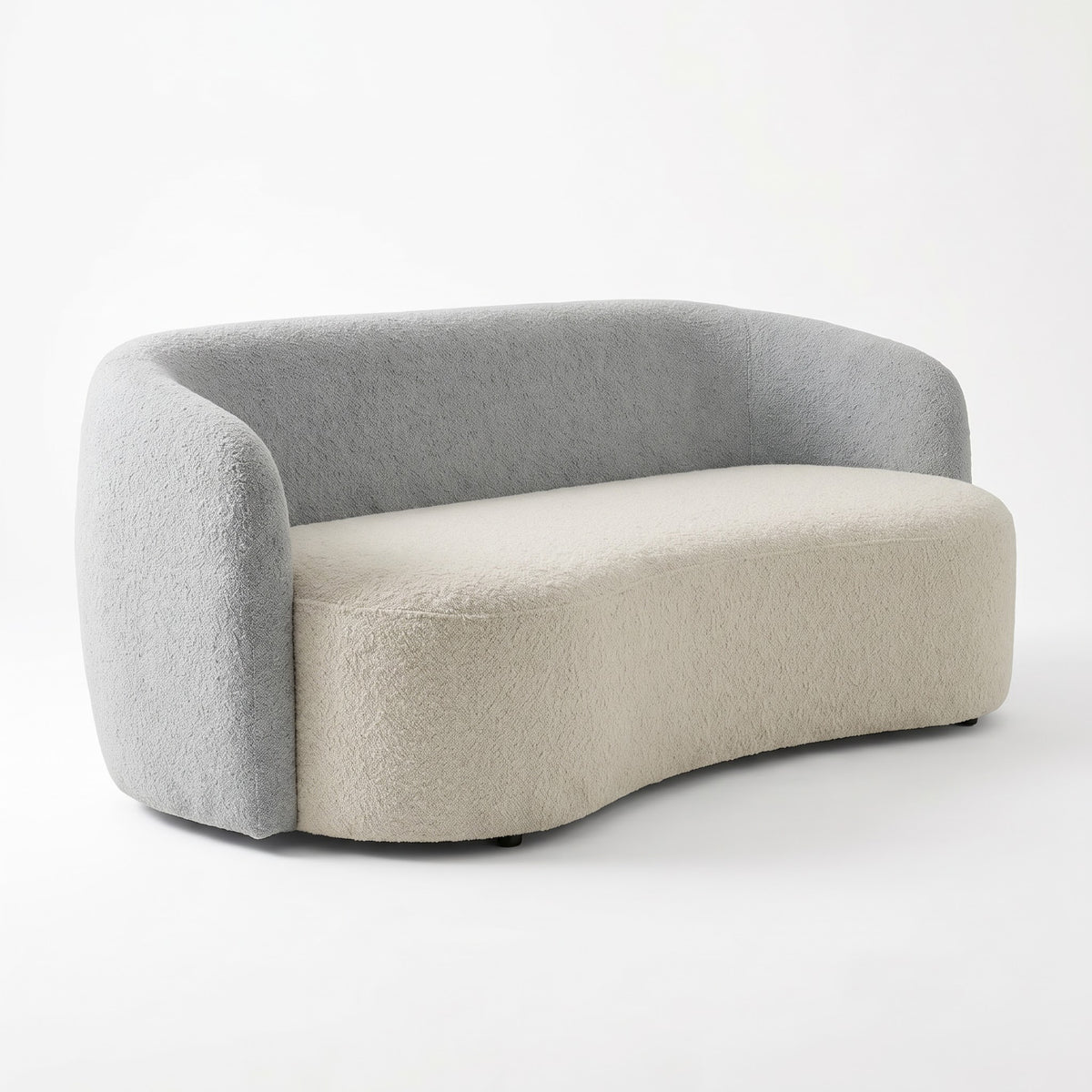 Rosky Three Seater Upholstered Sofa Bouclé - 12 Months Warranty