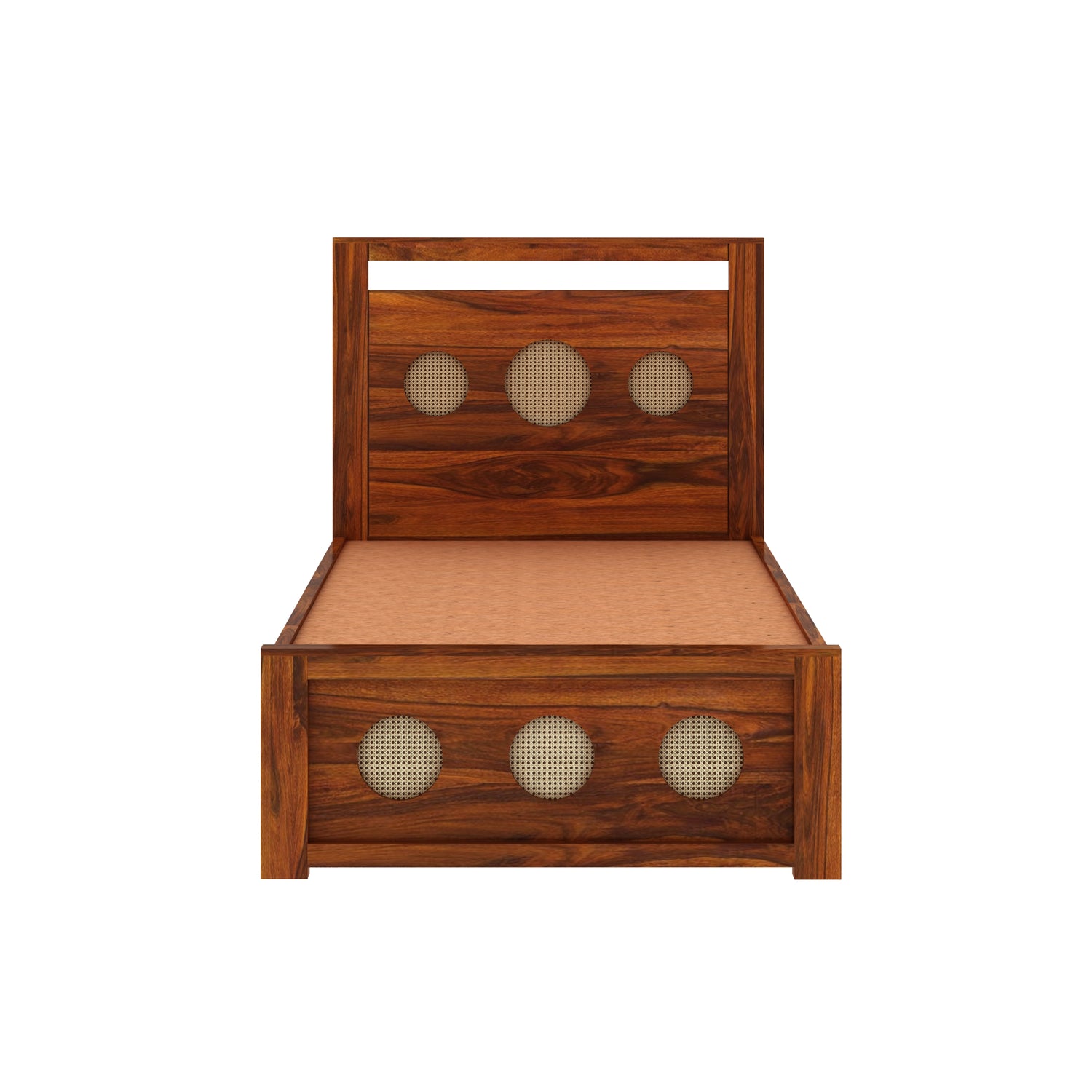 Cosmos Solid Sheesham Wood Single Bed  - 3 years Warranty