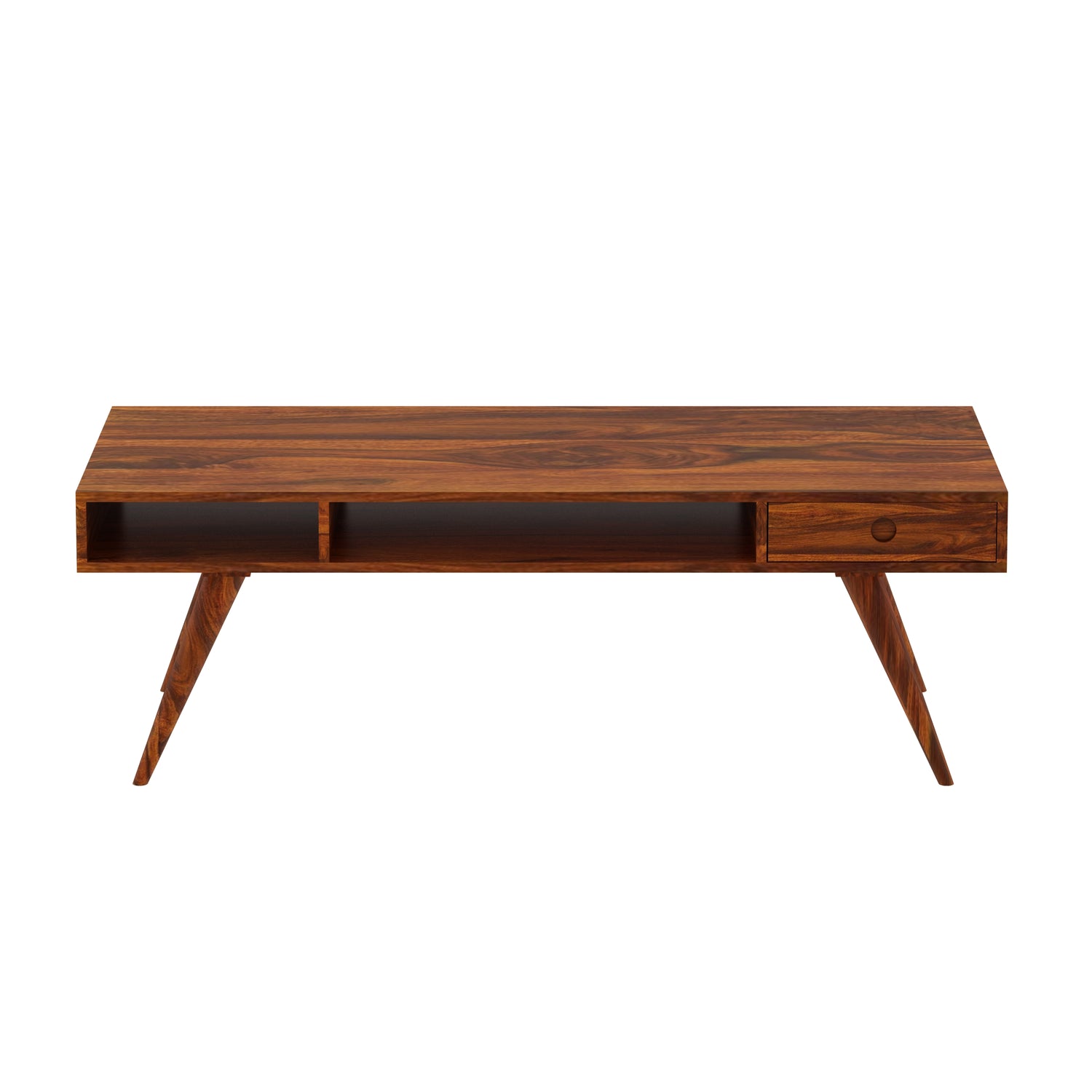 Monte Solid Sheesham Wood Coffee Table With Drawer Storage (LARGE) - 3 Years Warranty