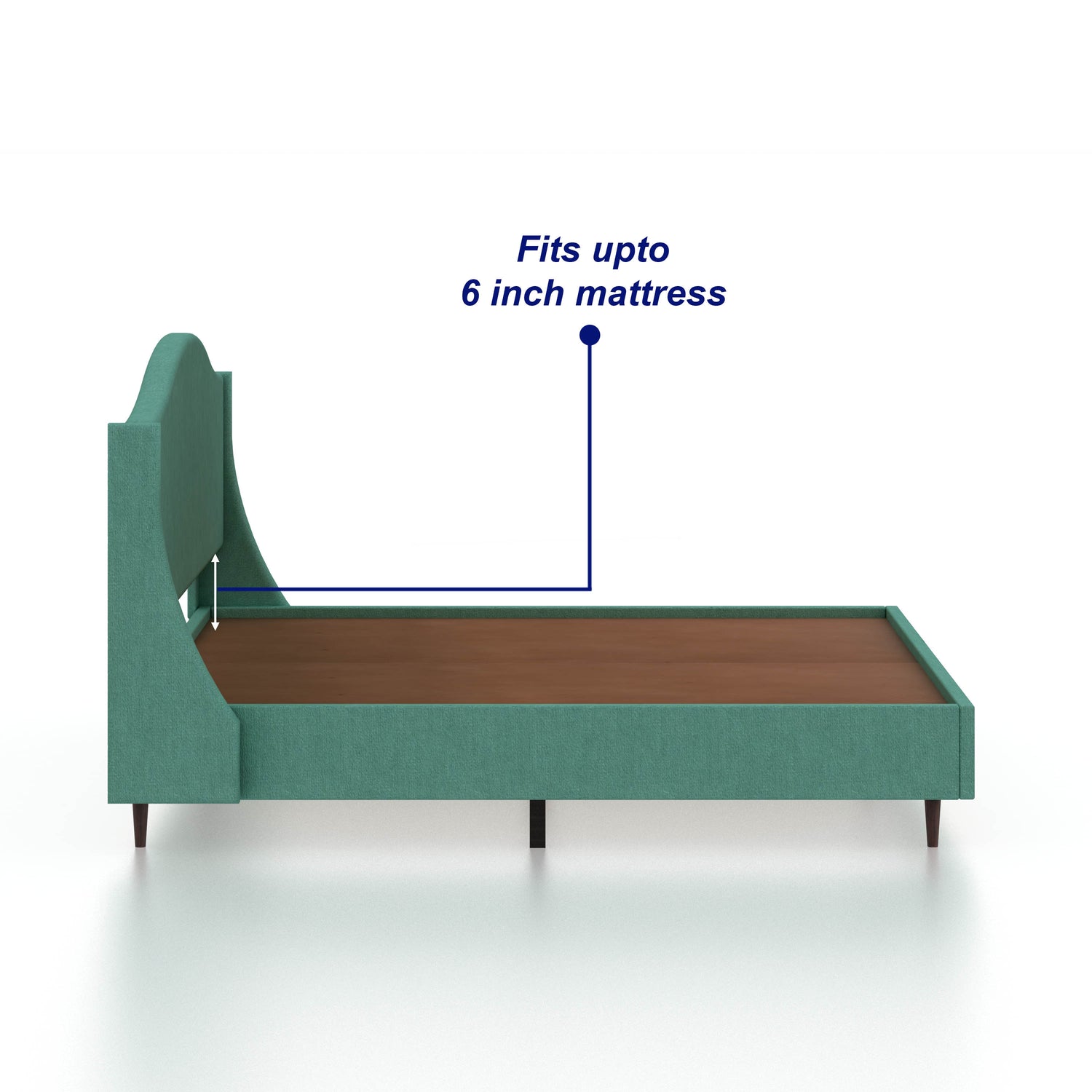Maron Upholstered Without Storage Bed-3 Years Warranty(LUXE EDITION)