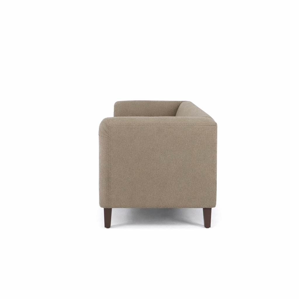Ronny Three Seater Upholstered Sofa Velvet - 12 Months Warranty - BROWN