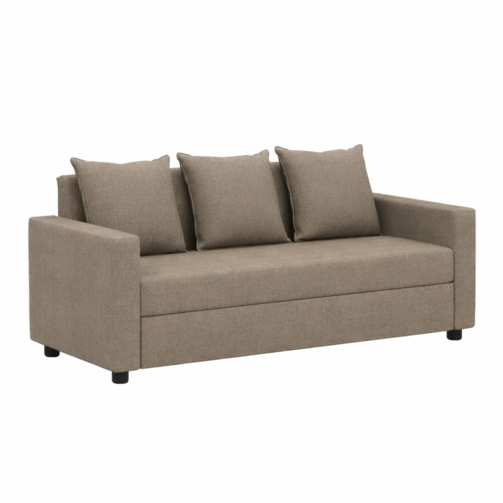 OOTY Three Seater Upholstered Sofa Velvet - 3 Years Warranty