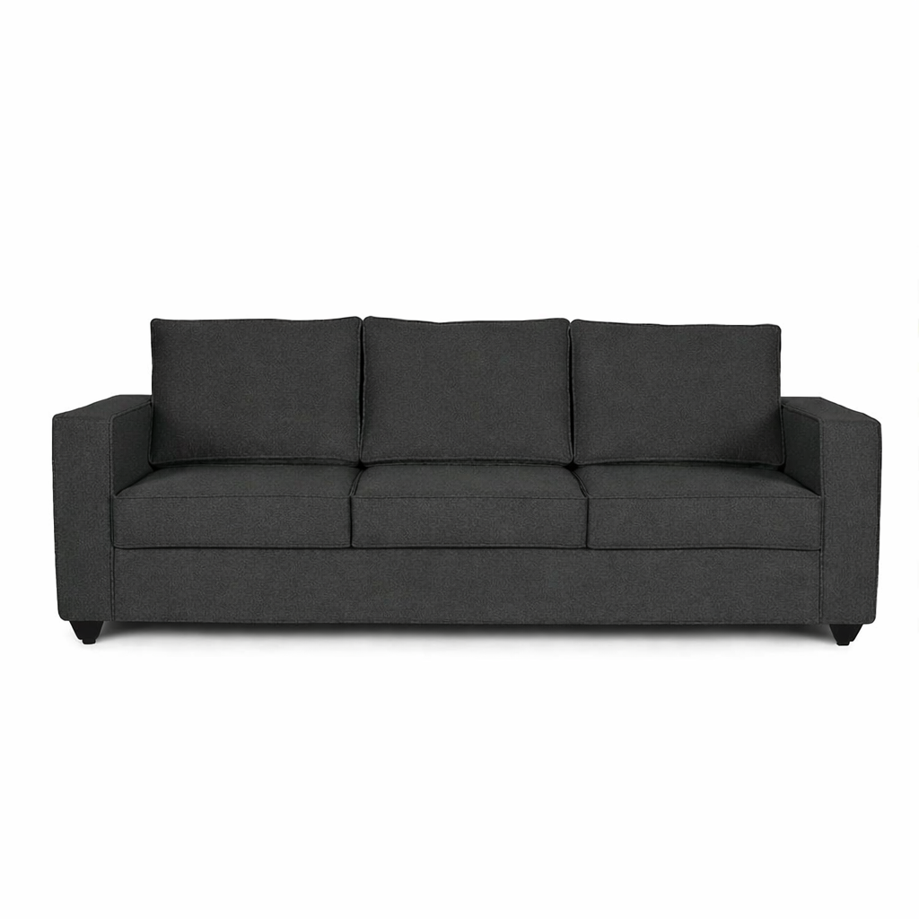 GOA Three Seater Upholstered Sofa Velvet - 3 Years Warranty