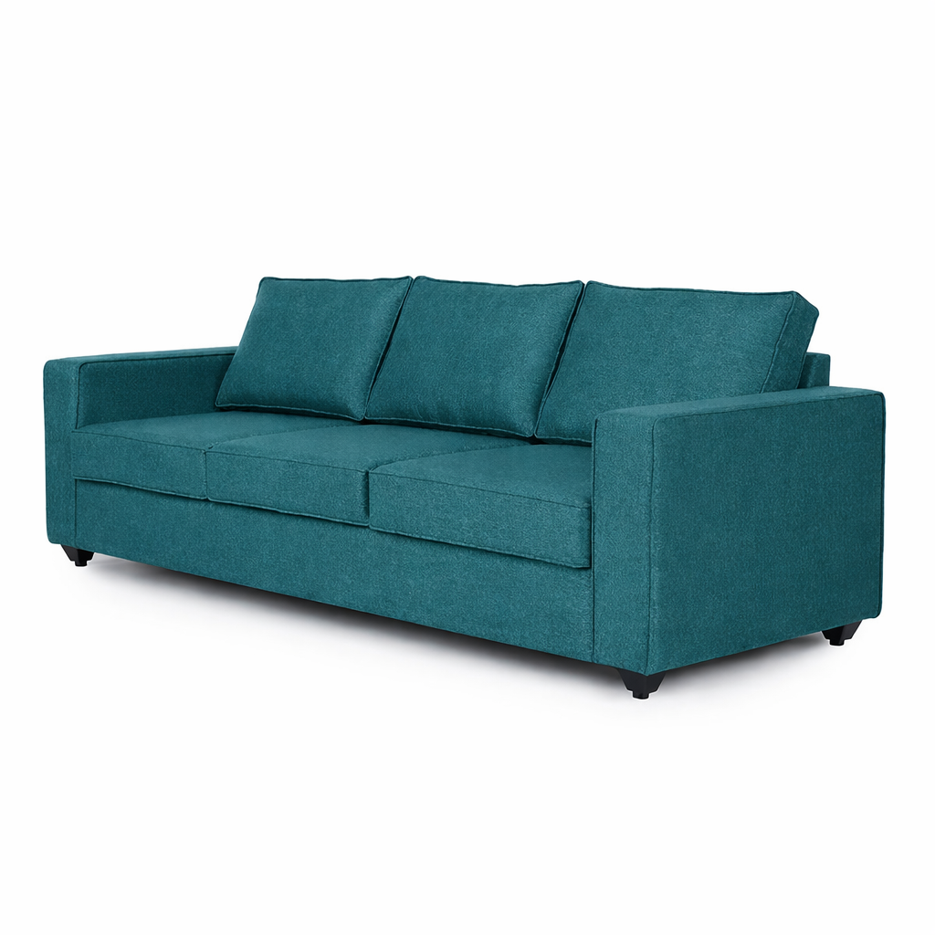 GOA Three Seater Upholstered Sofa Velvet - 3 Years Warranty