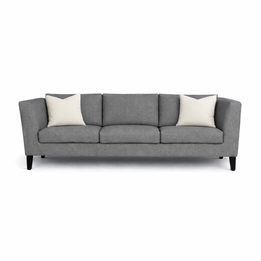 MANALI Three Seater Upholstered Sofa Velvet - 3 Years Warranty