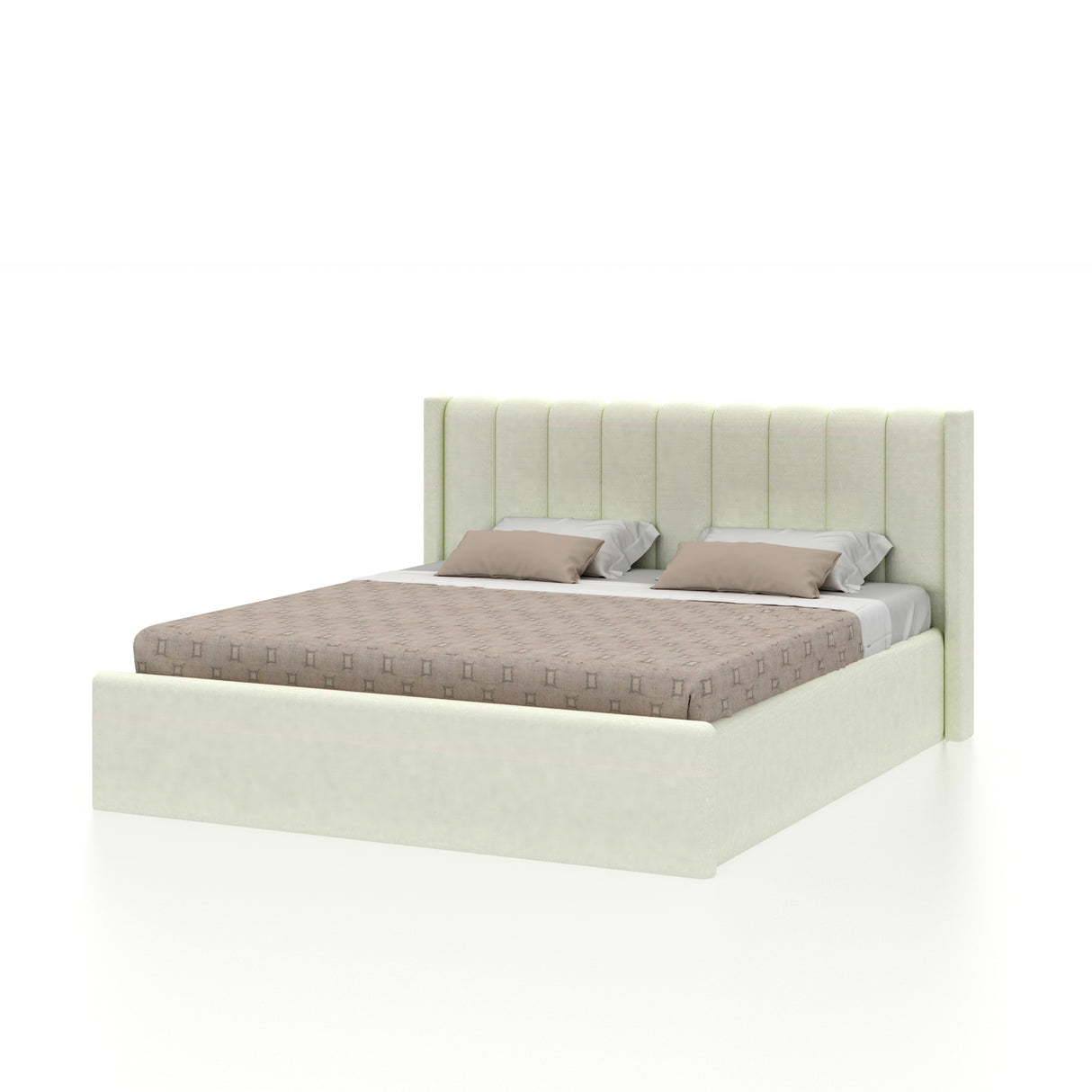 Emperor Upholstered Box Storage Bed-3 years Warranty(LUXE EDITION)