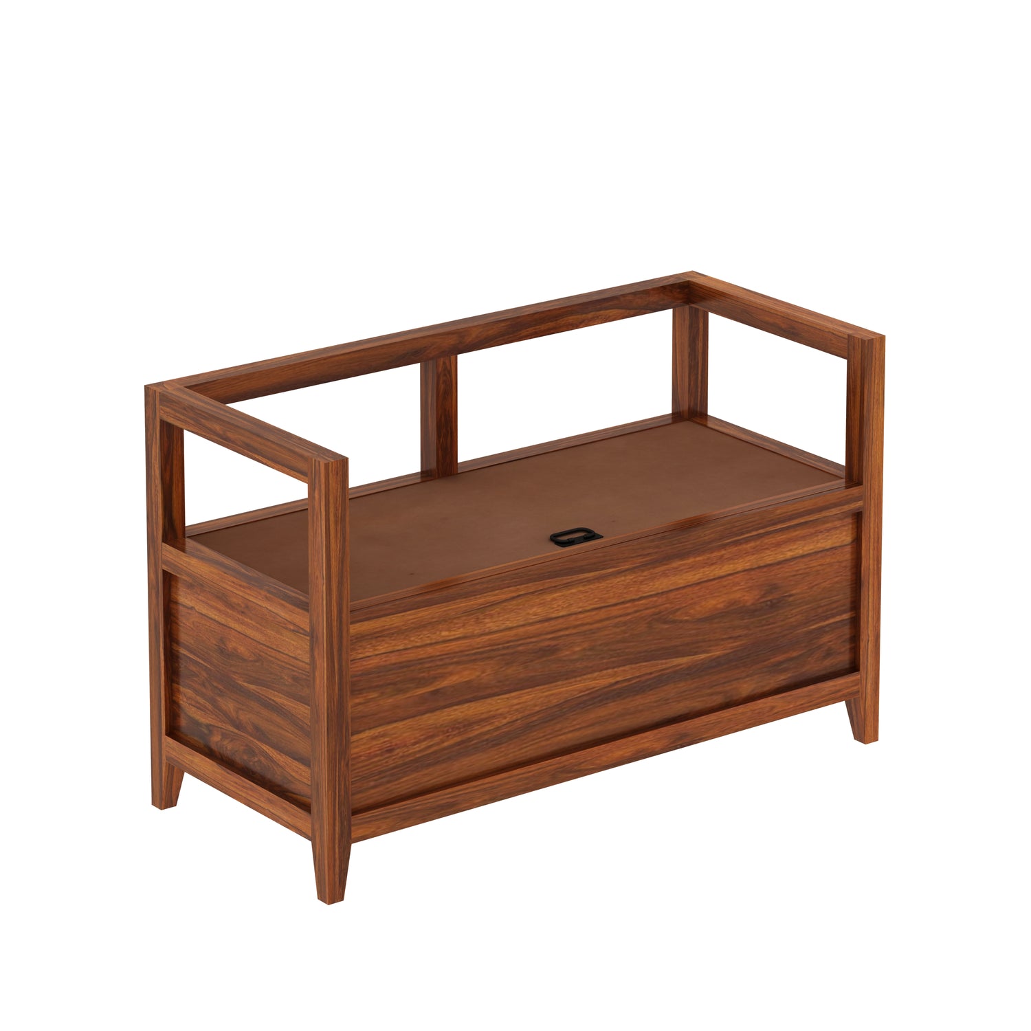 Jaipur Solid Sheesham Wood Storage Bench - 3 Years Warranty