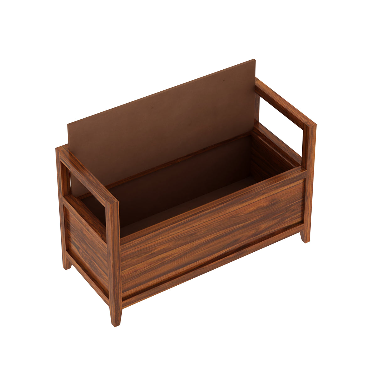 Jaipur Solid Sheesham Wood Storage Bench - 3 Years Warranty