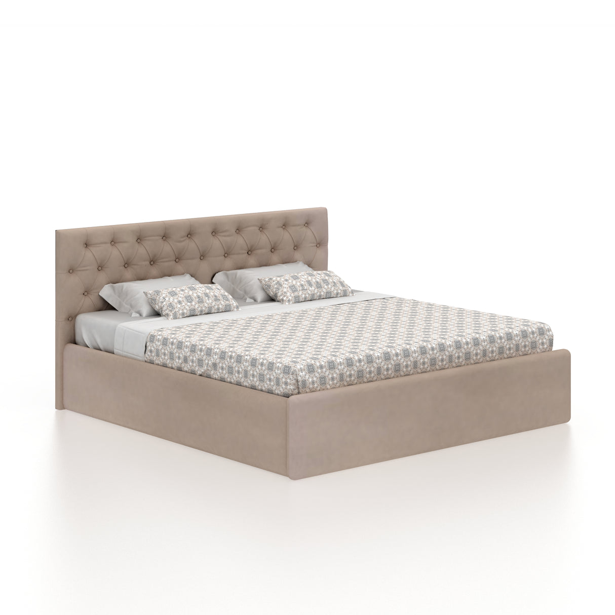 Fabrio Upholstered Box Storage Bed-3 years Warranty(LUXE EDITION)