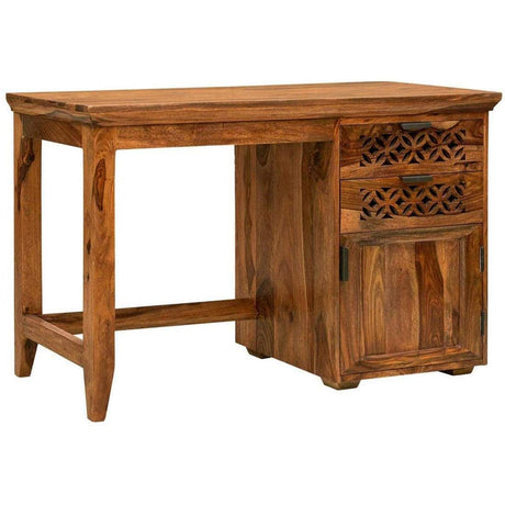 Jodhpur Solid Sheesham Wood Study Table With Chair - 1 Year Warranty