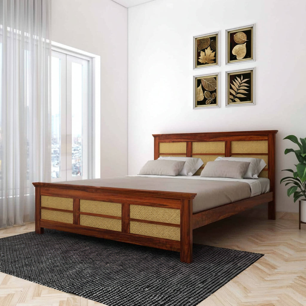 sheesham wood bed
