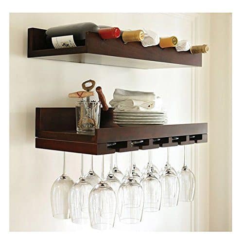 Rio Solid Sheesham Wood Wall Bar Set of Two - 3 Years Warranty