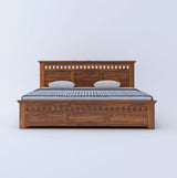 Armania Solid Sheesham Wood Hydraulic Storage Bed - 1 Year Warranty